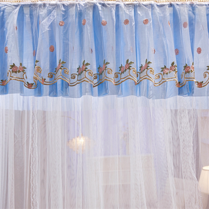 91家纺网 家纺一手货源 找家纺 （总）舞夜盛世 2026新款超大空间加密加厚导轨款蚊帐-D-01