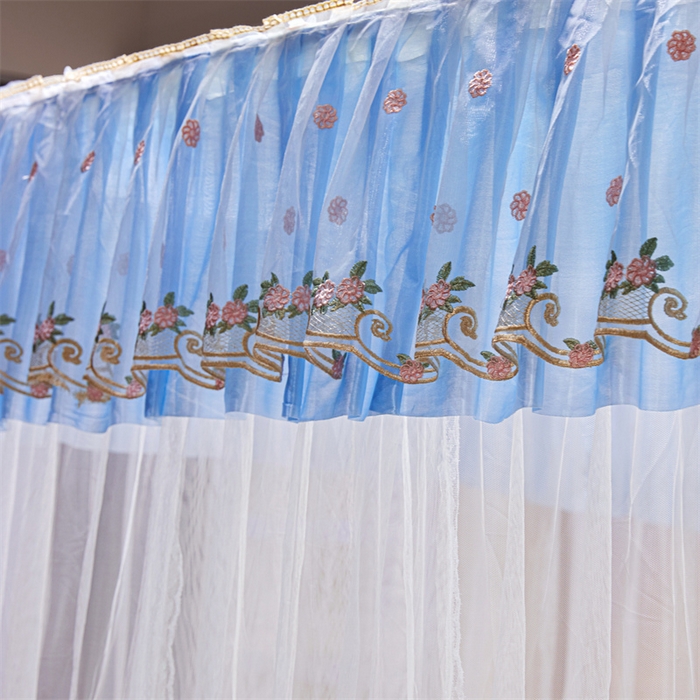 91家纺网 家纺一手货源 找家纺 （总）舞夜盛世 2026新款超大空间加密加厚导轨款蚊帐-D-01