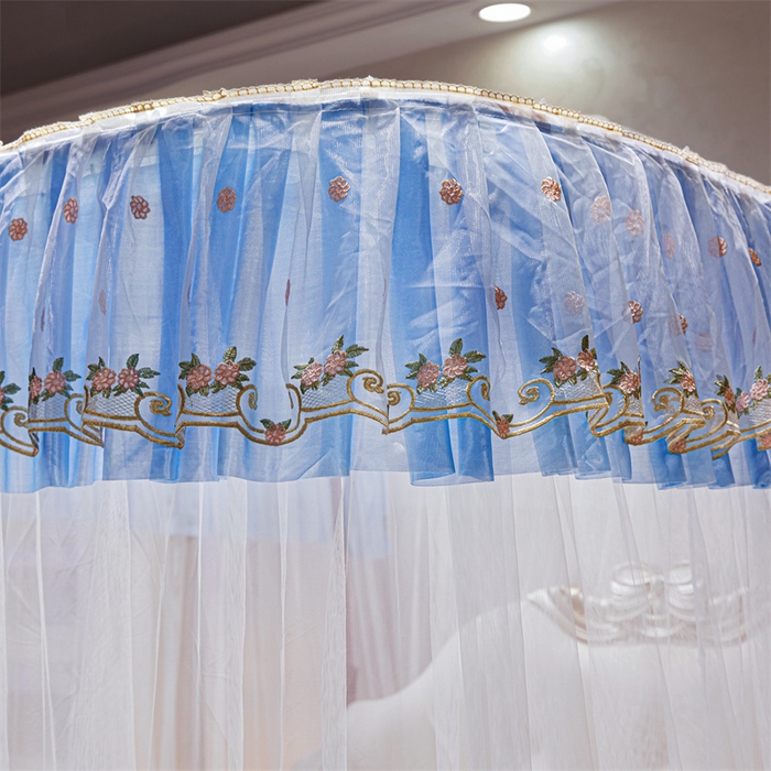 91家纺网 家纺一手货源 找家纺 舞夜盛世 2026新款超大空间加密加厚导轨款蚊帐-D-01 D-01-蓝白