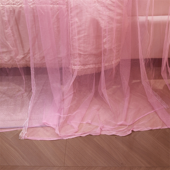 91家纺网 家纺一手货源 找家纺 舞夜盛世 2026新款超大空间加密加厚导轨款蚊帐-D-01 D-01-粉色