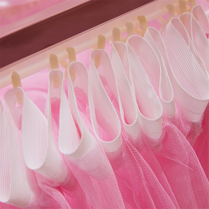 91家纺网 家纺一手货源 找家纺 舞夜盛世 2026新款超大空间加密加厚导轨款蚊帐-D-01 D-01-粉色