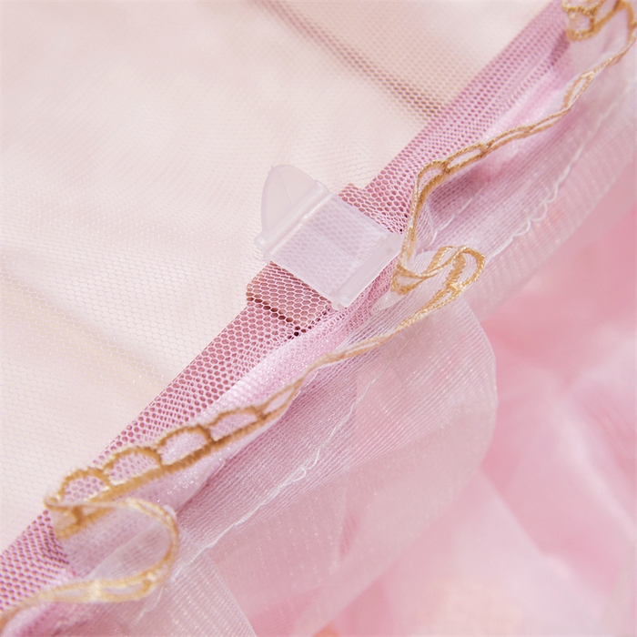 91家纺网 家纺一手货源 找家纺 舞夜盛世 2026新款超大空间加密加厚导轨款蚊帐-D-01 D-01-粉色