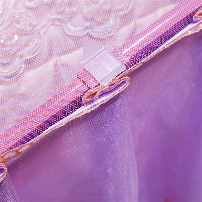 91家纺网 家纺一手货源 找家纺 舞夜盛世 2026新款超大空间加密加厚导轨款蚊帐-D-01 D-01-紫色