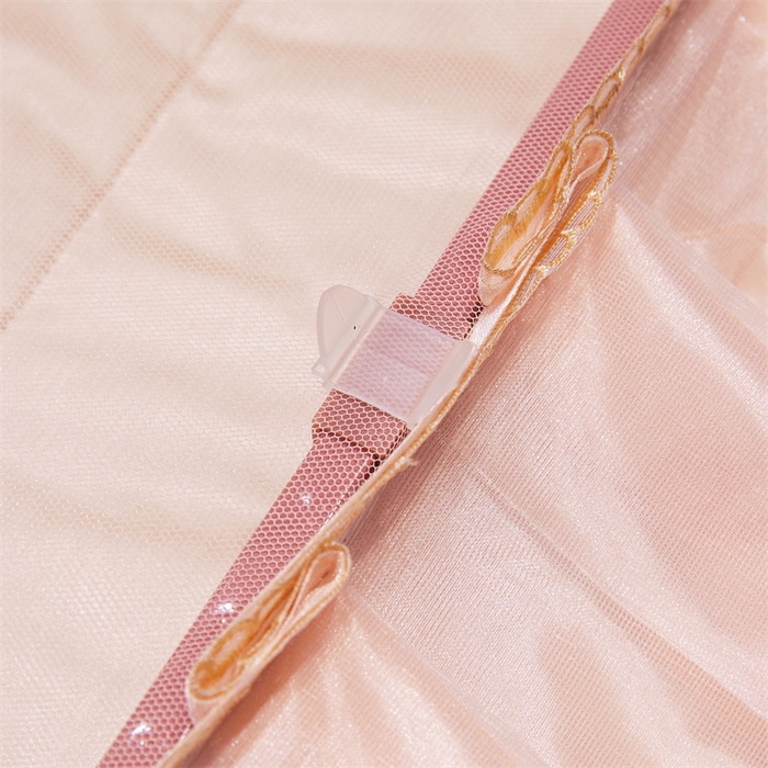 91家纺网 家纺一手货源 找家纺 舞夜盛世 2026新款超大空间加密加厚导轨款蚊帐-D-01 D-01-玉色