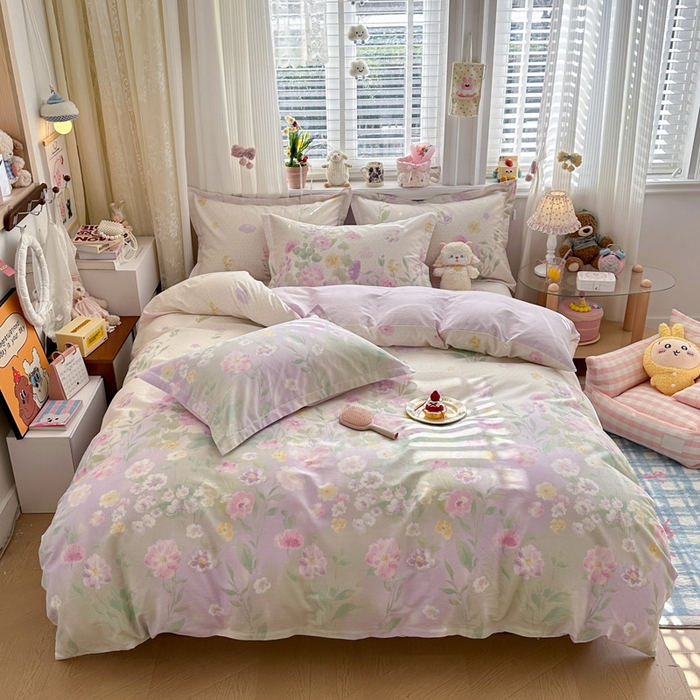 91家纺网 家纺一手货源 找家纺 （总）绵庭家纺 2026新款全棉印花四件套