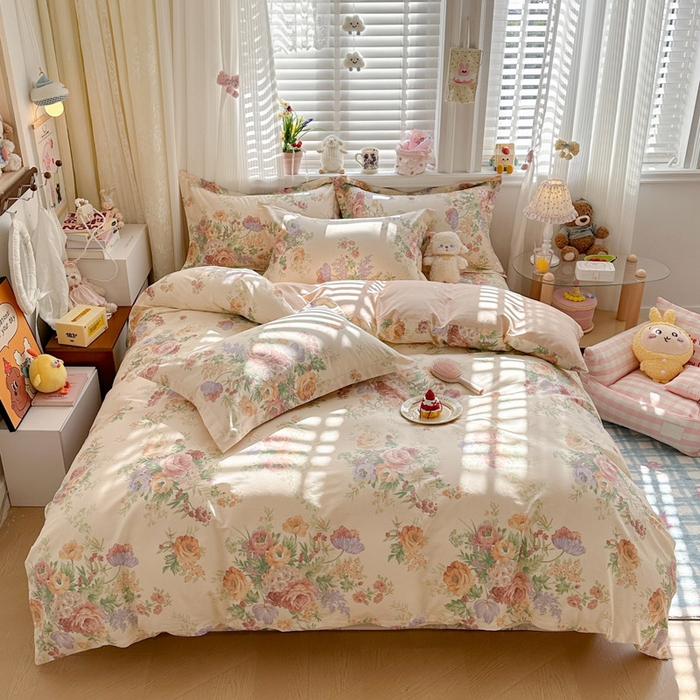 91家纺网 家纺一手货源 找家纺 （总）绵庭家纺 2026新款全棉印花四件套