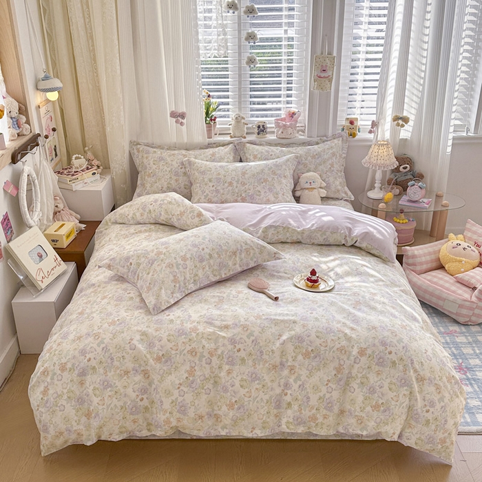 91家纺网 家纺一手货源 找家纺 （总）绵庭家纺 2026新款全棉印花四件套