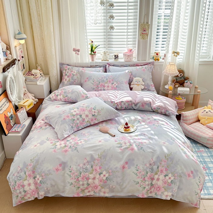 91家纺网 家纺一手货源 找家纺 （总）绵庭家纺 2026新款全棉印花四件套