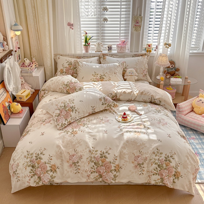 91家纺网 家纺一手货源 找家纺 （总）绵庭家纺 2026新款全棉印花四件套