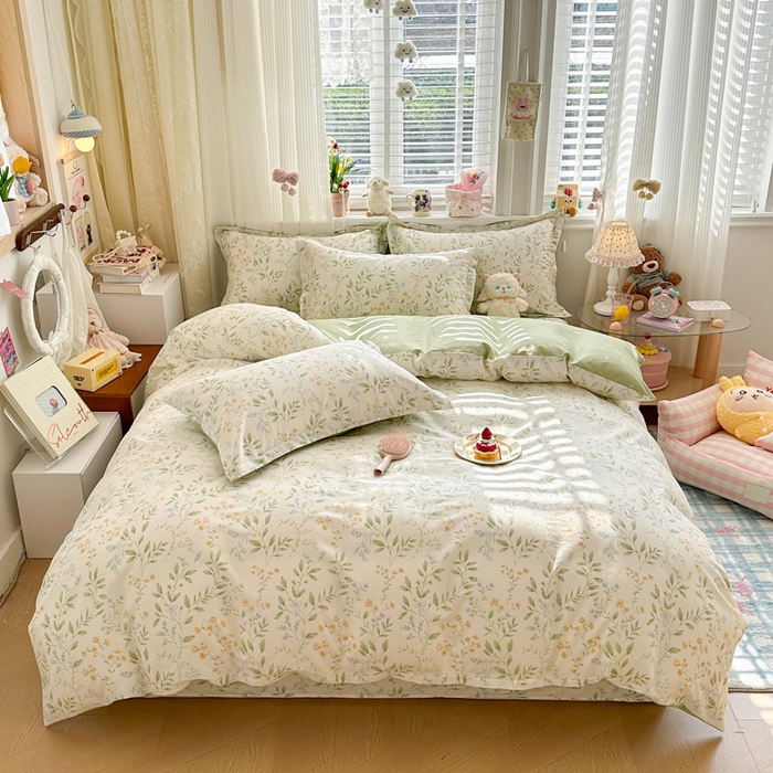 91家纺网 家纺一手货源 找家纺 （总）绵庭家纺 2026新款全棉印花四件套