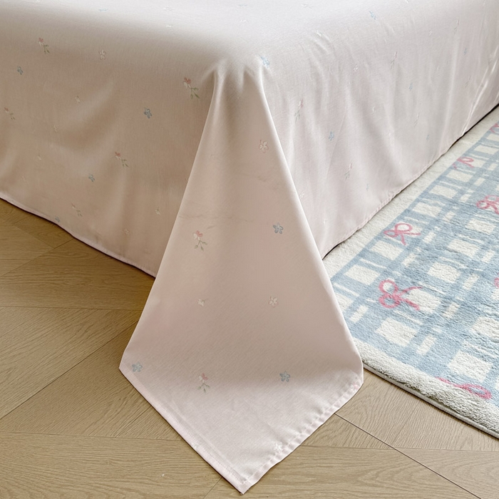 91家纺网 家纺一手货源 找家纺 绵庭家纺 2026新款全棉印花四件套 雾里浅花