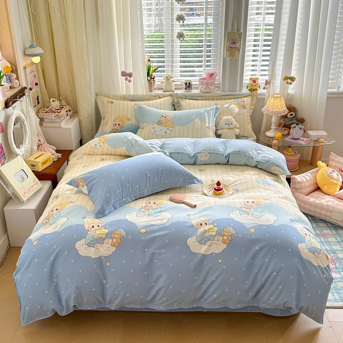 绵庭家纺 2026新款全棉印花四件套 星语星愿