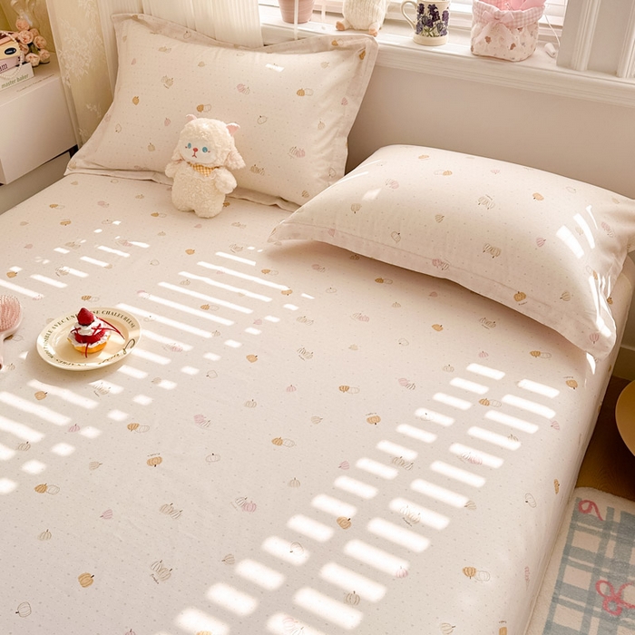 91家纺网 家纺一手货源 找家纺 绵庭家纺 2026新款全棉印花四件套 园可可