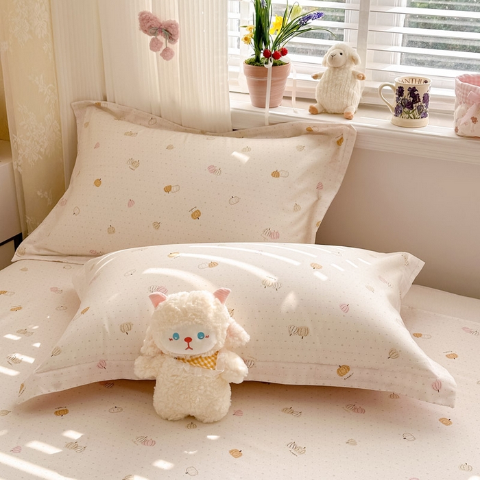 91家纺网 家纺一手货源 找家纺 绵庭家纺 2026新款全棉印花四件套 园可可