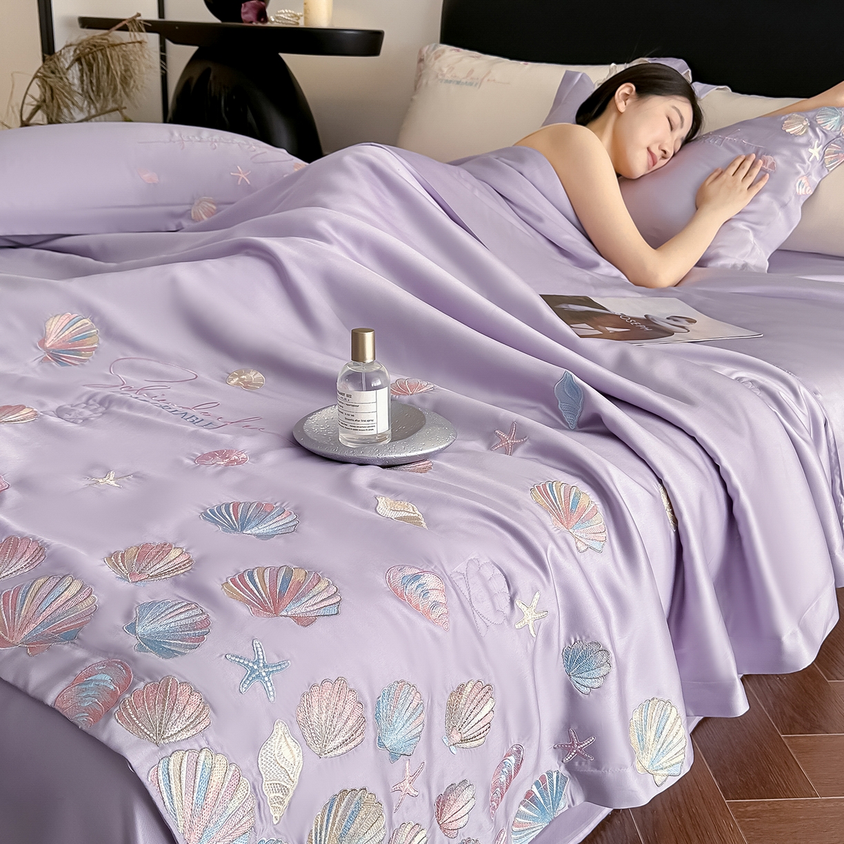 91家纺网 家纺一手货源 找家纺 （总）置顶家纺 2026新款水洗天丝夏被四件套-海洋之星