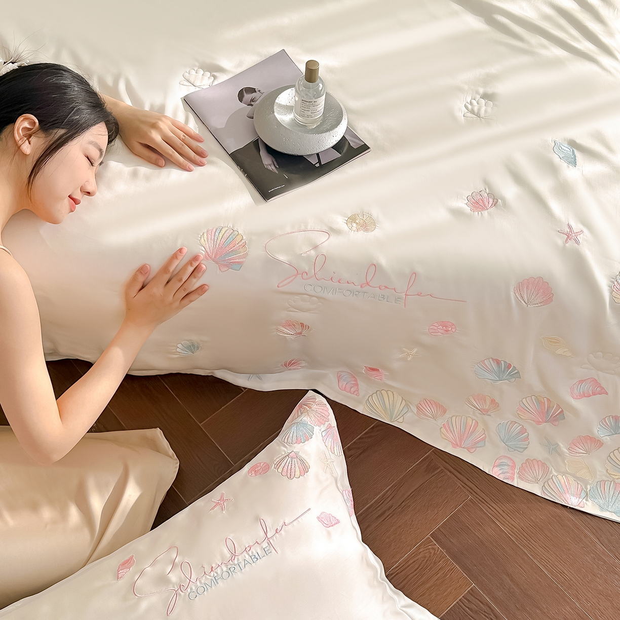 91家纺网 家纺一手货源 找家纺 （总）置顶家纺 2026新款水洗天丝夏被四件套-海洋之星