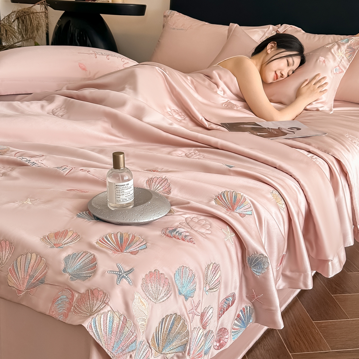 91家纺网 家纺一手货源 找家纺 （总）置顶家纺 2026新款水洗天丝夏被四件套-海洋之星