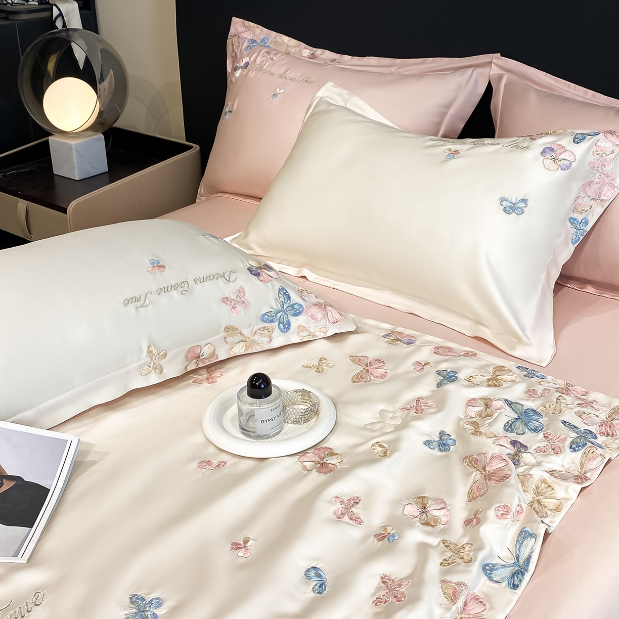 91家纺网 家纺一手货源 找家纺 （总）置顶家纺 2026新款水洗天丝夏被四件套-花不尽