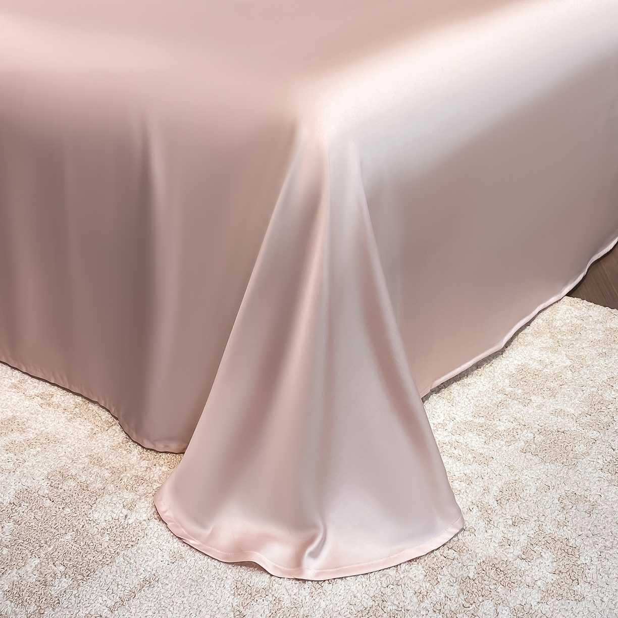 91家纺网 家纺一手货源 找家纺 置顶家纺 2026新款水洗天丝夏被四件套-花不尽 花不尽-豆紫