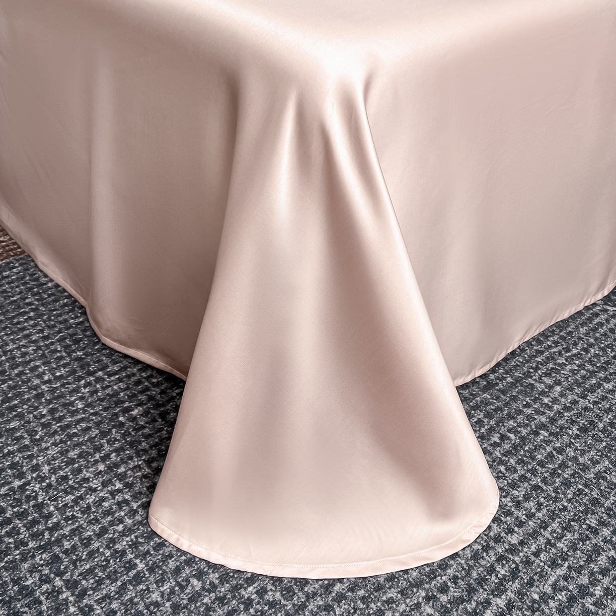 91家纺网 家纺一手货源 找家纺 置顶家纺 2026新款水洗天丝夏被四件套-花汐子 花汐子-浅豆沙