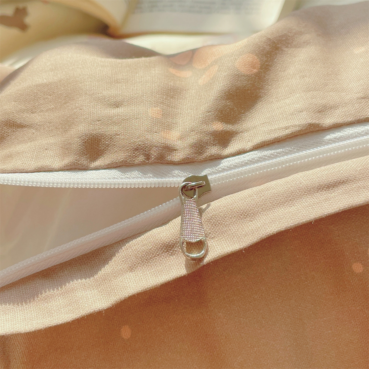 91家纺网 家纺一手货源 找家纺 盛秋家纺 2026新款卡通款A类水洗棉印花单被套被套单件 满山猫+猫爪