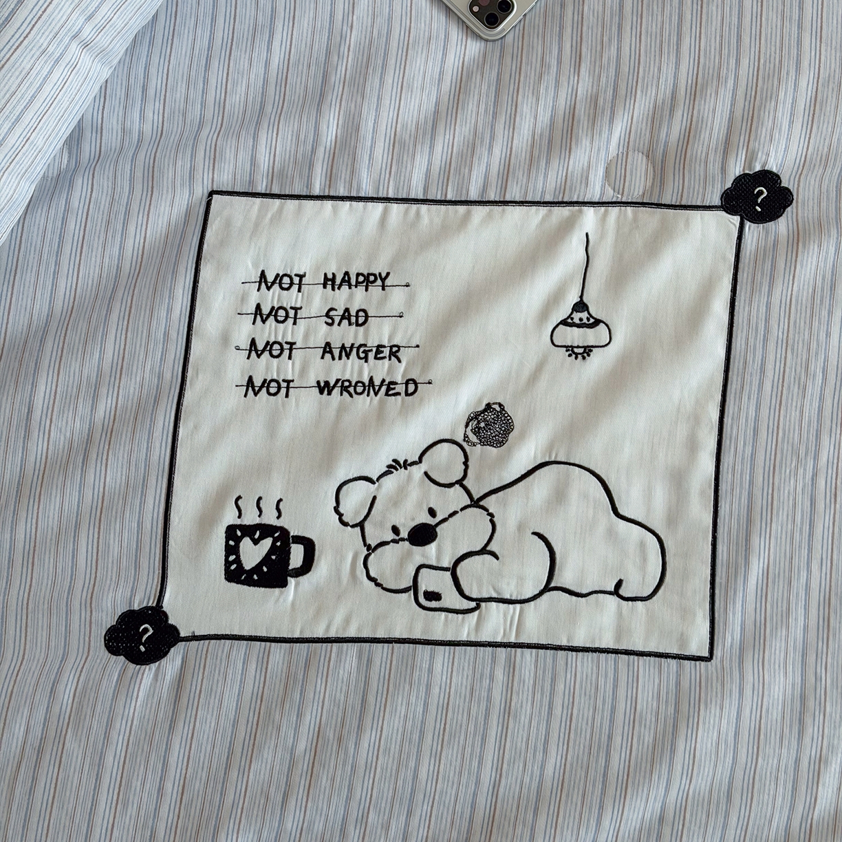 91家纺网 家纺一手货源 找家纺 一加一 2026新款全棉纯棉双层纱贴布绣大豆夏被夏凉被空调被-格格乐园 雾蓝熊语