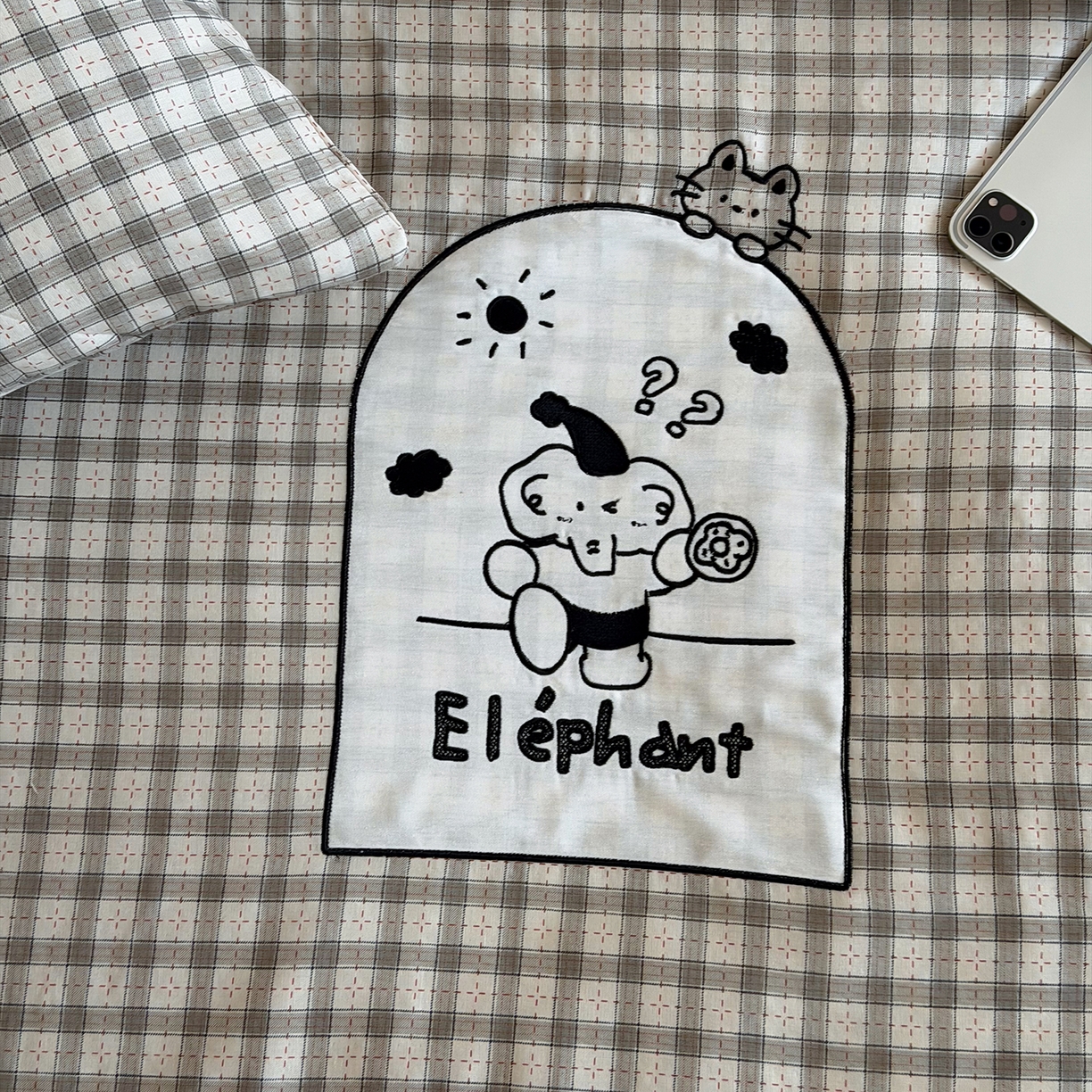 91家纺网 家纺一手货源 找家纺 一加一 2026新款全棉纯棉双层纱贴布绣大豆夏被夏凉被空调被-格格乐园 晚安小象