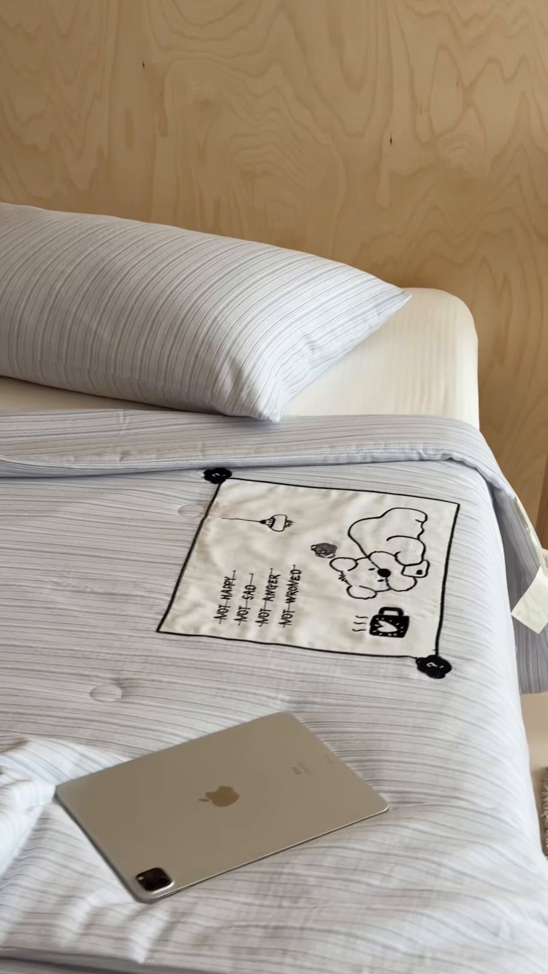 91家纺网 家纺一手货源 找家纺 一加一 2026新款全棉纯棉双层纱贴布绣大豆夏被夏凉被空调被-格格乐园 雾蓝熊语