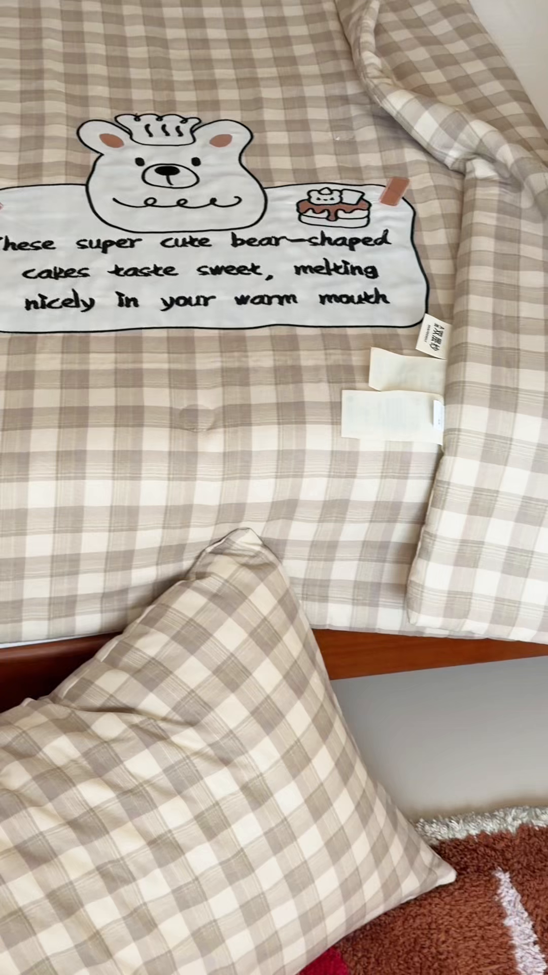 91家纺网 家纺一手货源 找家纺 一加一 2026新款全棉纯棉双层纱贴布绣大豆夏被夏凉被空调被-格格乐园 小熊日记