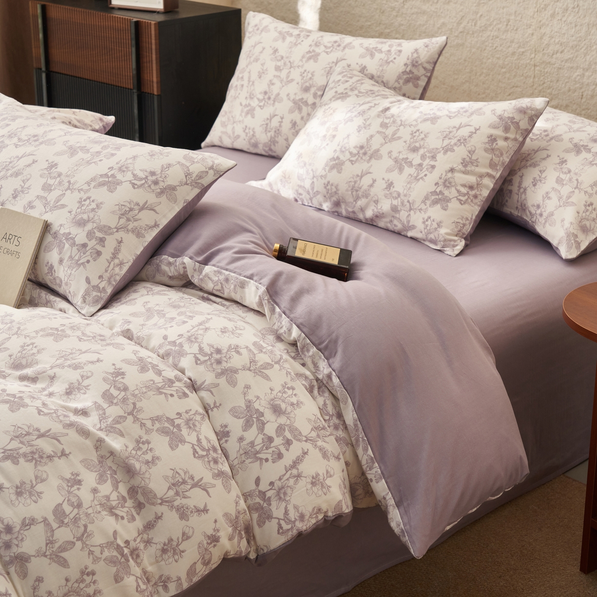 91家纺网 家纺一手货源 找家纺 （总）早晨家纺 2026新款全棉双层纱四件套水洗棉法式复古纯棉床上用品