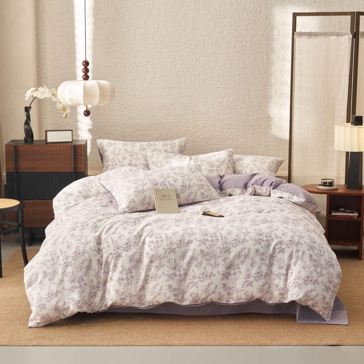 91家纺网 家纺一手货源 找家纺 （总）早晨家纺 2026新款全棉双层纱四件套水洗棉法式复古纯棉床上用品