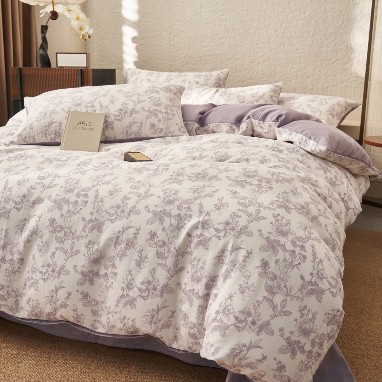 91家纺网 家纺一手货源 找家纺 （总）早晨家纺 2026新款全棉双层纱四件套水洗棉法式复古纯棉床上用品