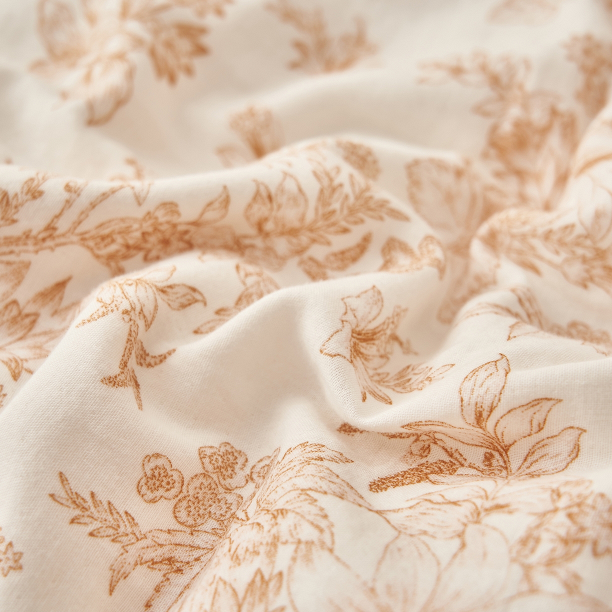 91家纺网 家纺一手货源 找家纺 早晨家纺 2026新款全棉双层纱四件套水洗棉法式复古纯棉床上用品 漫花叙