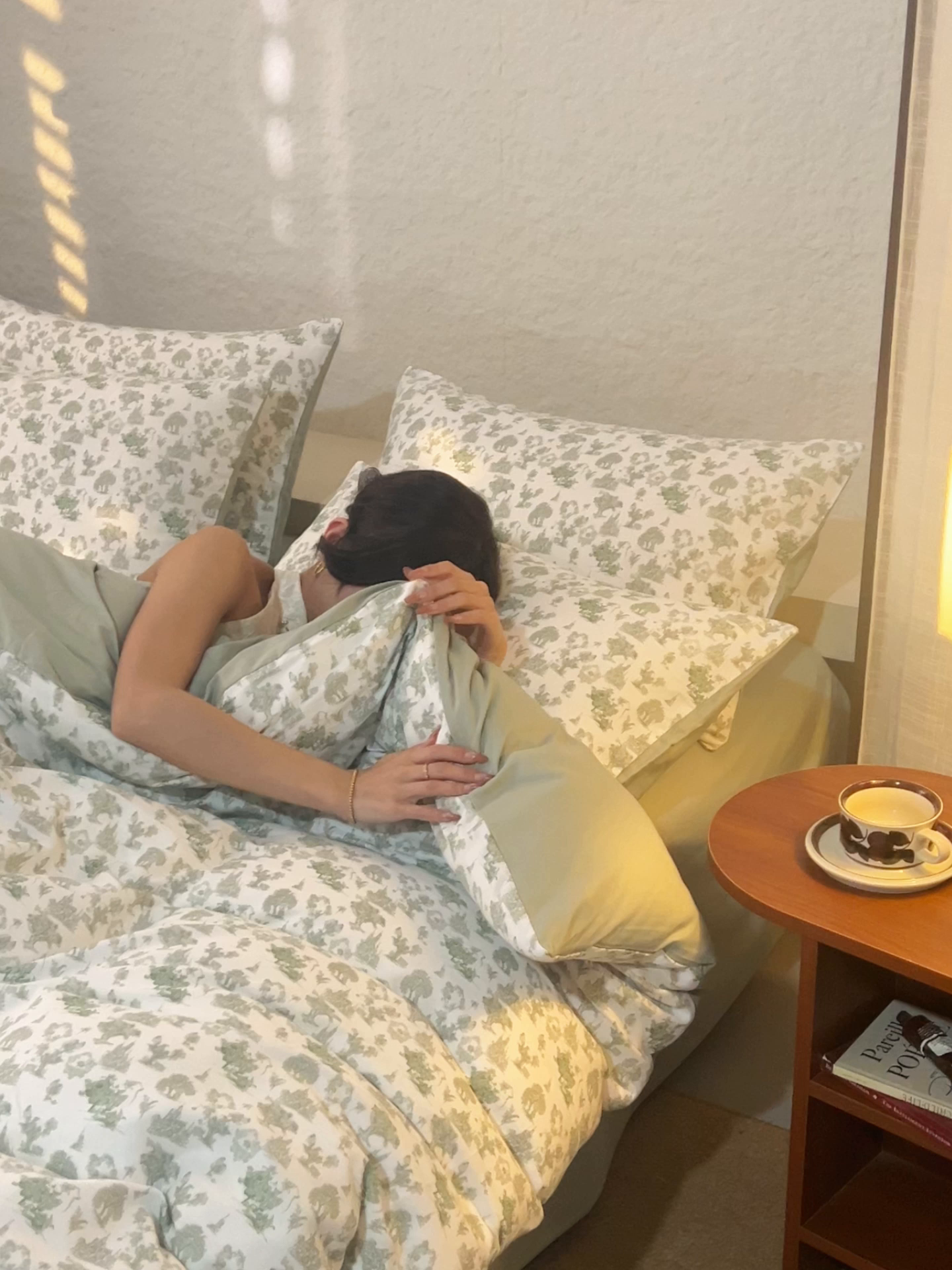 91家纺网 家纺一手货源 找家纺 早晨家纺 2026新款全棉双层纱四件套水洗棉法式复古纯棉床上用品 清野序