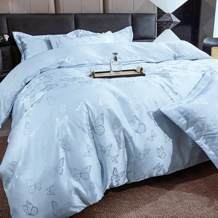 91家纺网 家纺一手货源 找家纺 （总）优美 2026新款简单款水洗提花四件套