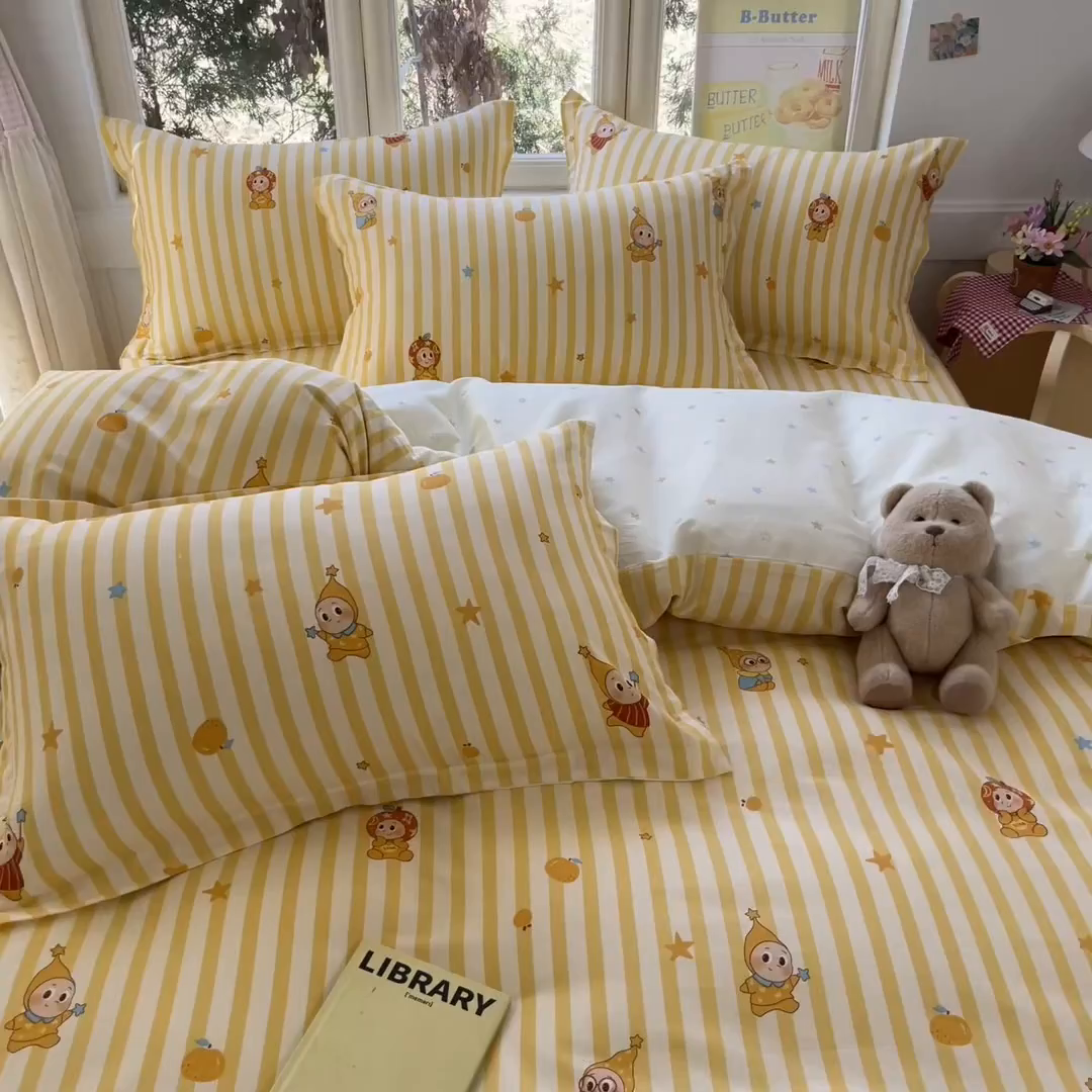 91家纺网 家纺一手货源 找家纺 （总）莱通家纺 2026春夏新款12868全棉印花四件套单品系列二-四件套提供买家秀，预留缩水率）