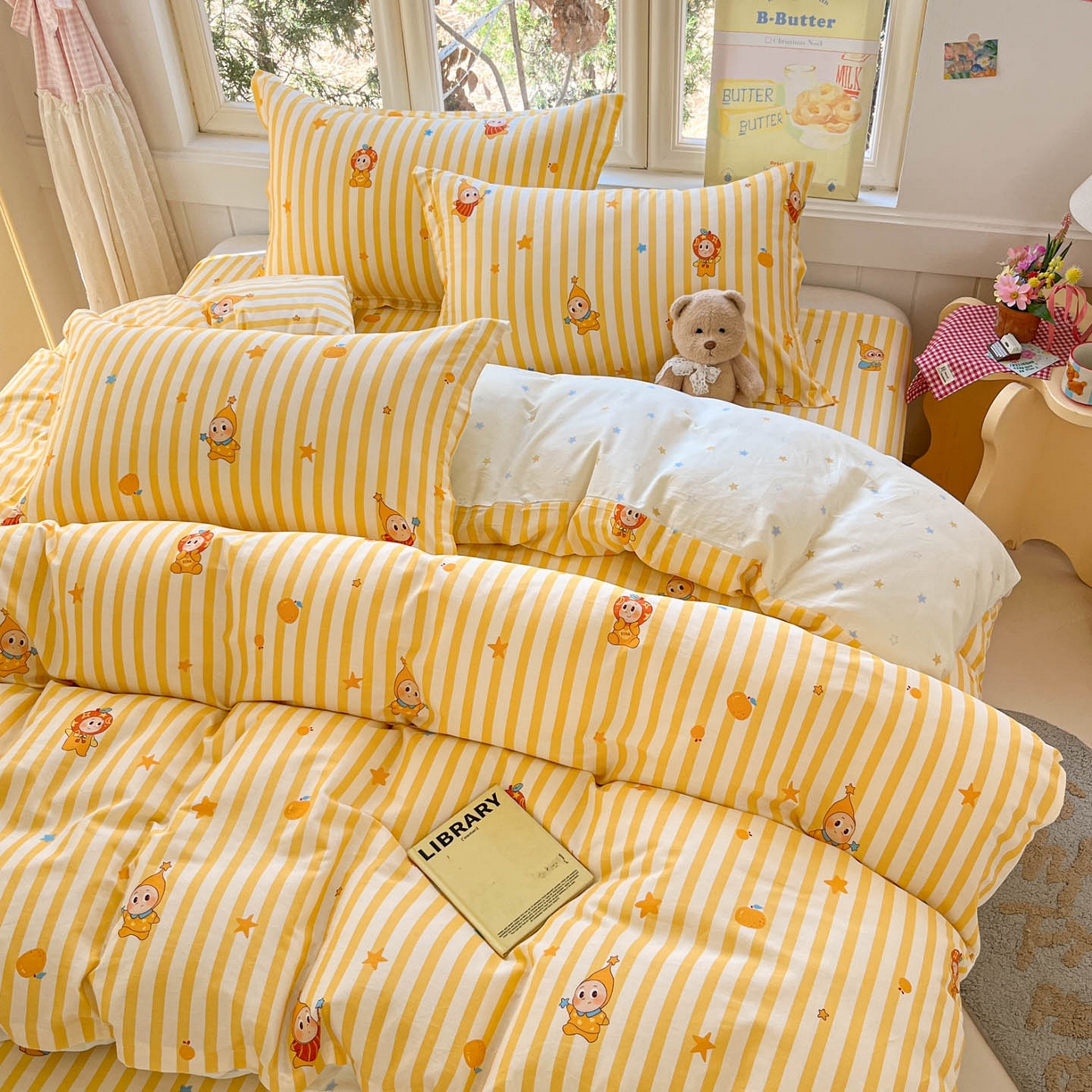 91家纺网 家纺一手货源 找家纺 （总）莱通家纺 2026春夏新款12868全棉印花四件套单品系列二-四件套提供买家秀，预留缩水率）