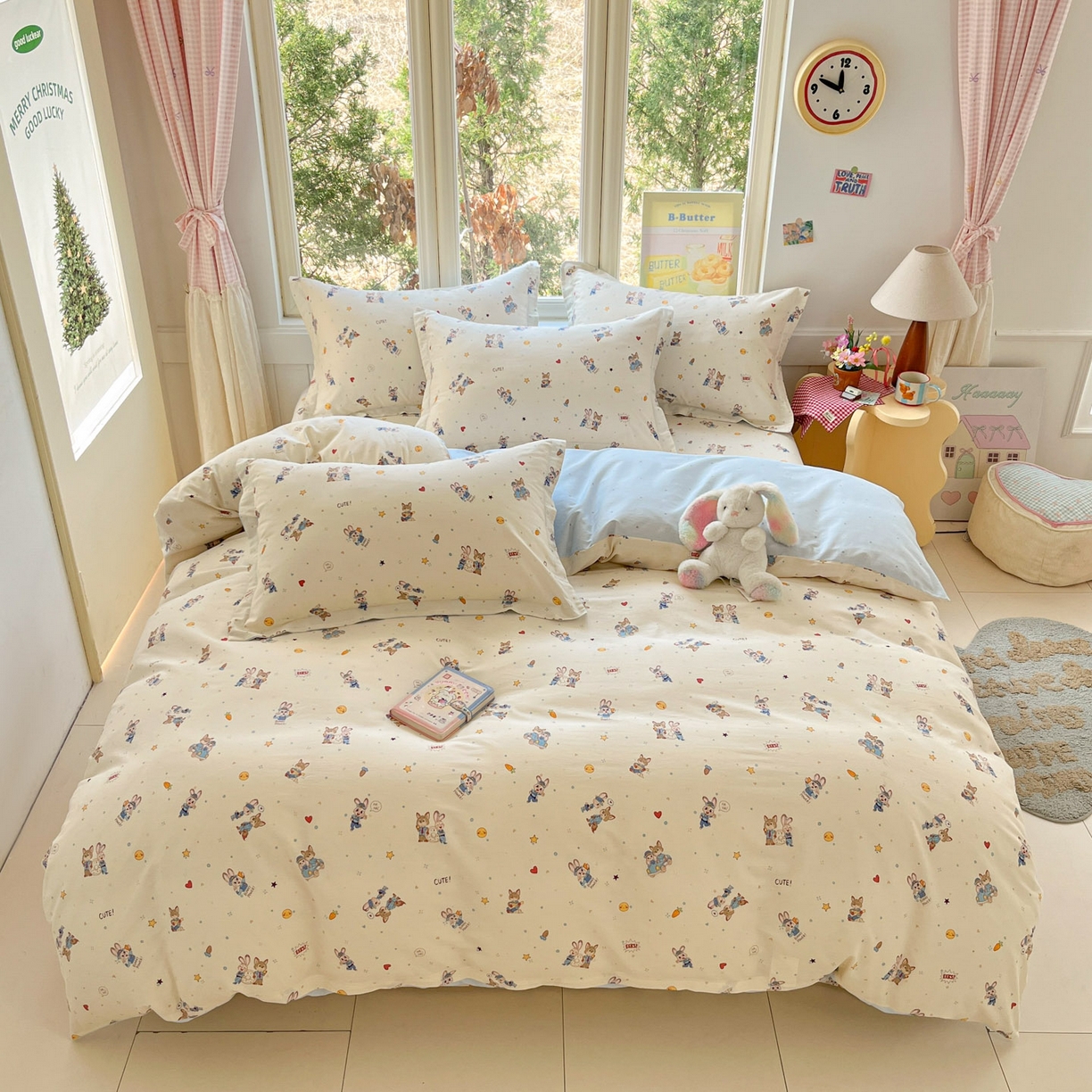 莱通家纺 2026春夏新款12868全棉印花四件套单品系列二-四件套提供买家秀，预留缩水率） 疯狂小cp