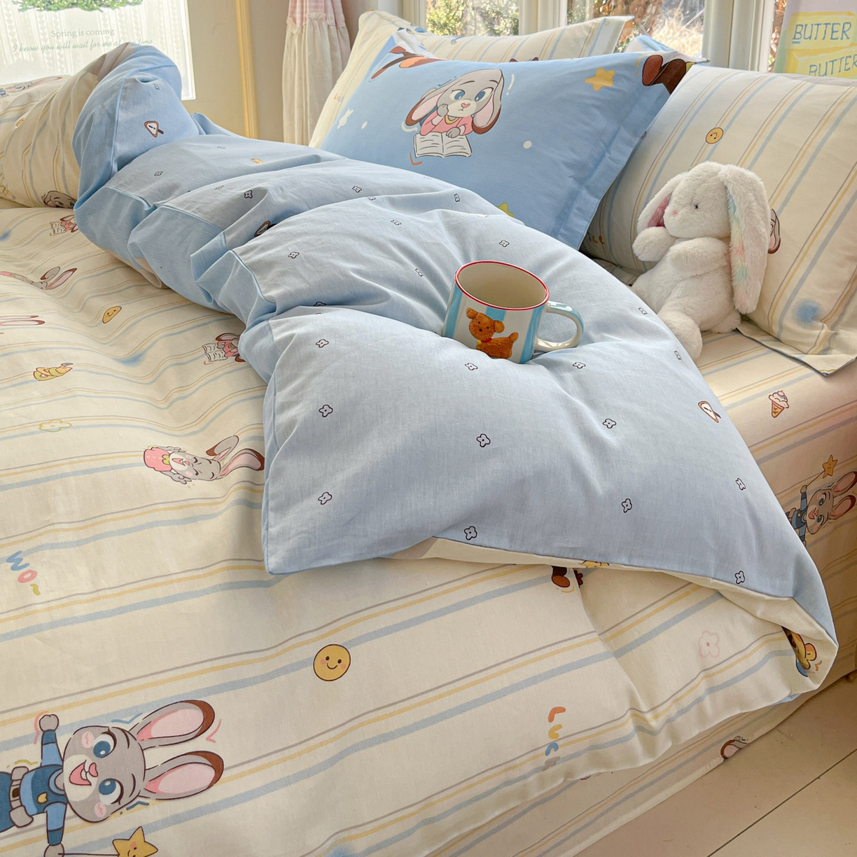 91家纺网 家纺一手货源 找家纺 莱通家纺 2026春夏新款12868全棉印花四件套单品系列二-四件套提供买家秀，预留缩水率） 狂野秘境