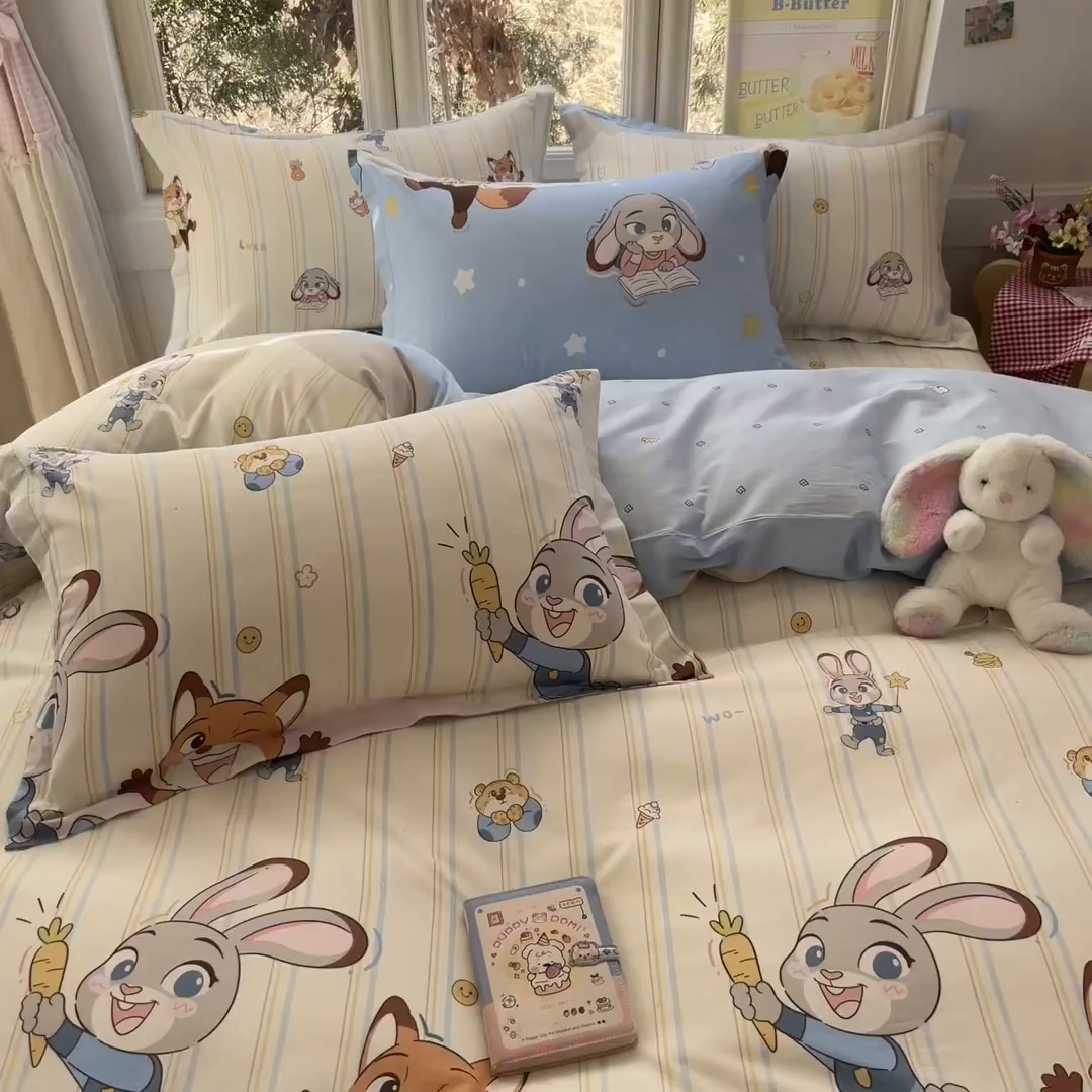 91家纺网 家纺一手货源 找家纺 莱通家纺 2026春夏新款12868全棉印花四件套单品系列二-四件套提供买家秀，预留缩水率） 狂野秘境