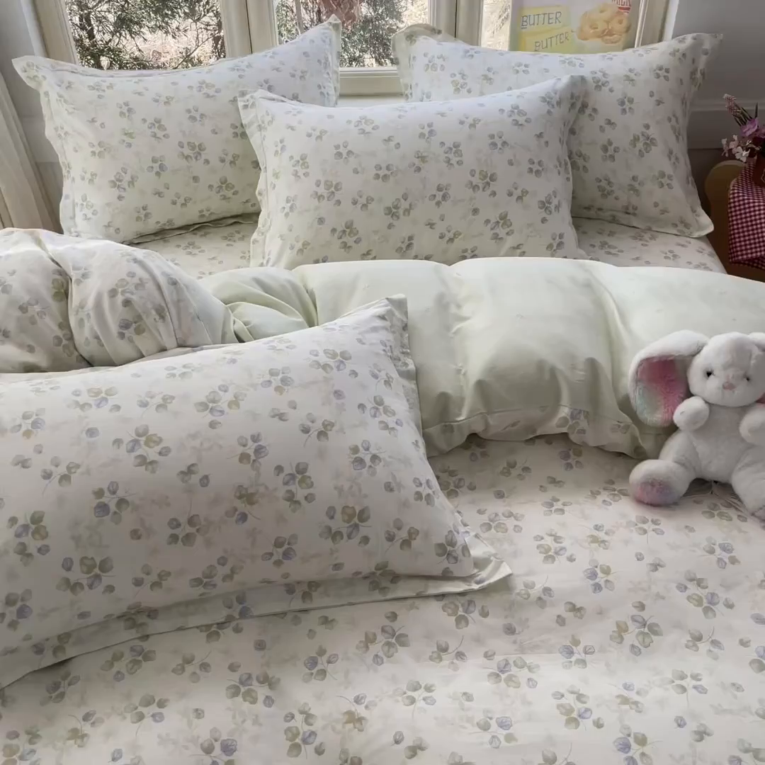 91家纺网 家纺一手货源 找家纺 莱通家纺 2026春夏新款12868全棉印花四件套单品系列二-四件套提供买家秀，预留缩水率） 青岚语