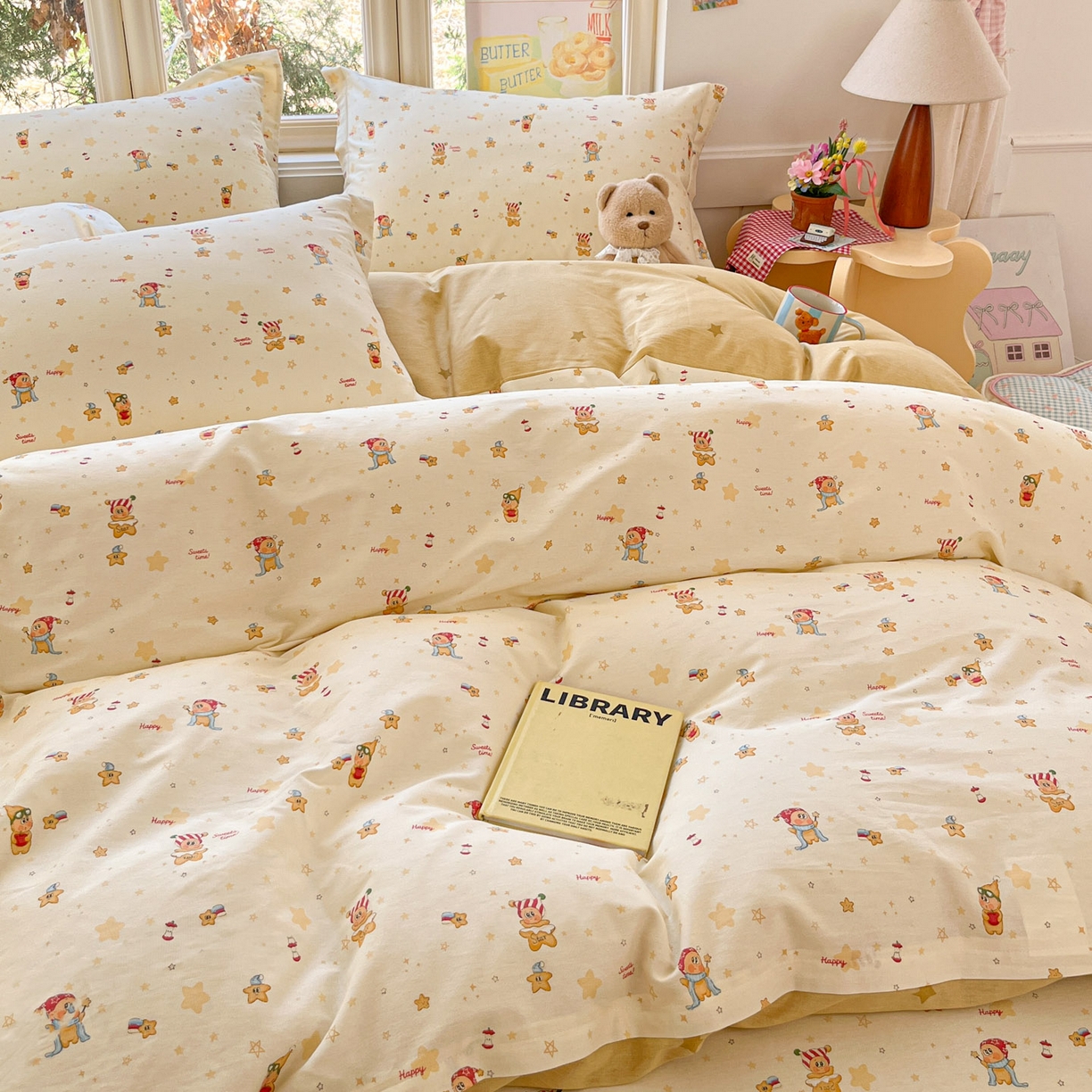 91家纺网 家纺一手货源 找家纺 莱通家纺 2026春夏新款12868全棉印花四件套单品系列二-四件套提供买家秀，预留缩水率） 小町的家