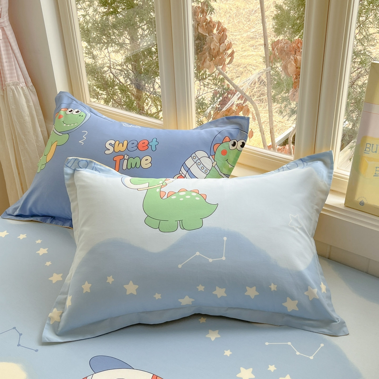 91家纺网 家纺一手货源 找家纺 莱通家纺 2026春夏新款12868全棉印花四件套单品系列二-四件套提供买家秀，预留缩水率） 星际天空龙