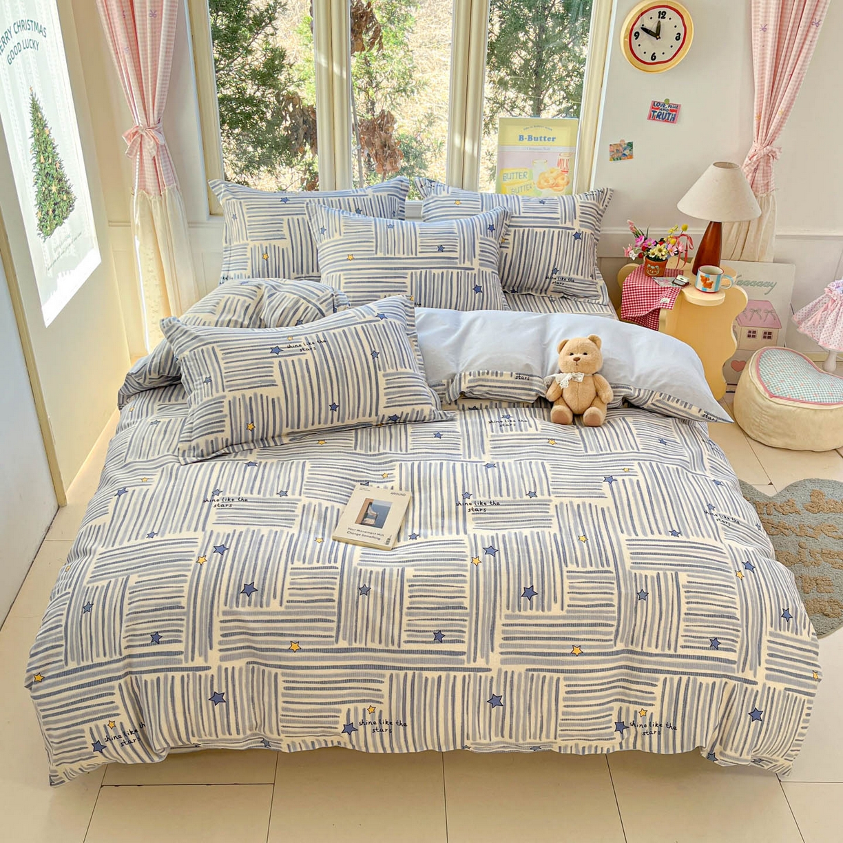 莱通家纺 2026春夏新款12868全棉印花四件套单品系列二-四件套提供买家秀，预留缩水率） 星织影