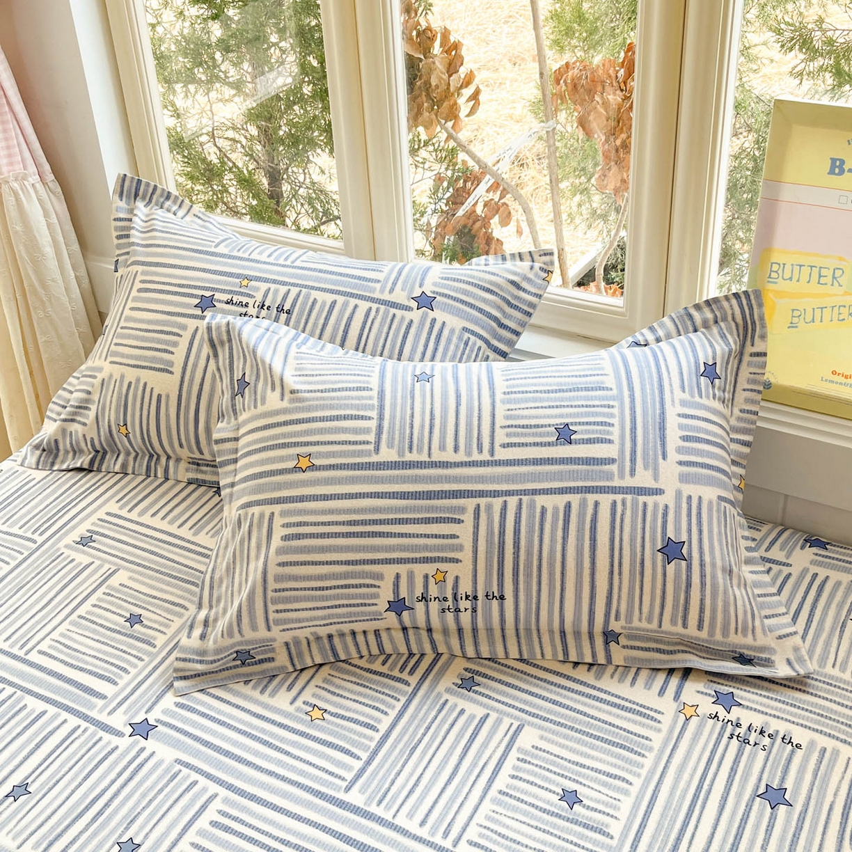 91家纺网 家纺一手货源 找家纺 莱通家纺 2026春夏新款12868全棉印花四件套单品系列二-四件套提供买家秀，预留缩水率） 星织影