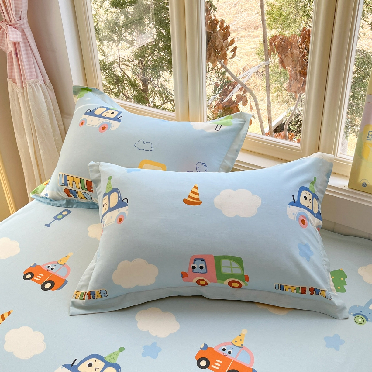 91家纺网 家纺一手货源 找家纺 莱通家纺 2026春夏新款12868全棉印花四件套单品系列二-四件套提供买家秀，预留缩水率） 云朵车行