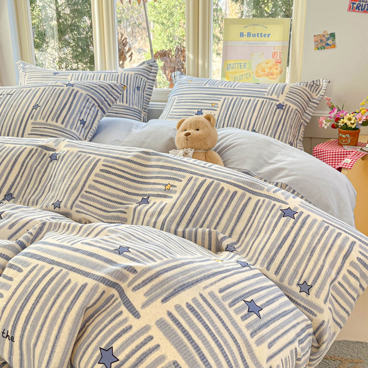 91家纺网 家纺一手货源 找家纺 （总）莱通家纺 2026春夏新款12868全棉印花四件套单品系列二-单被套提供买家秀，预留缩水率）