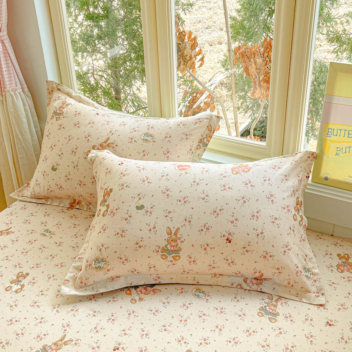 91家纺网 家纺一手货源 找家纺 莱通家纺 2026春夏新款12868全棉印花四件套单品系列二-单被套提供买家秀，预留缩水率） 多萌日记