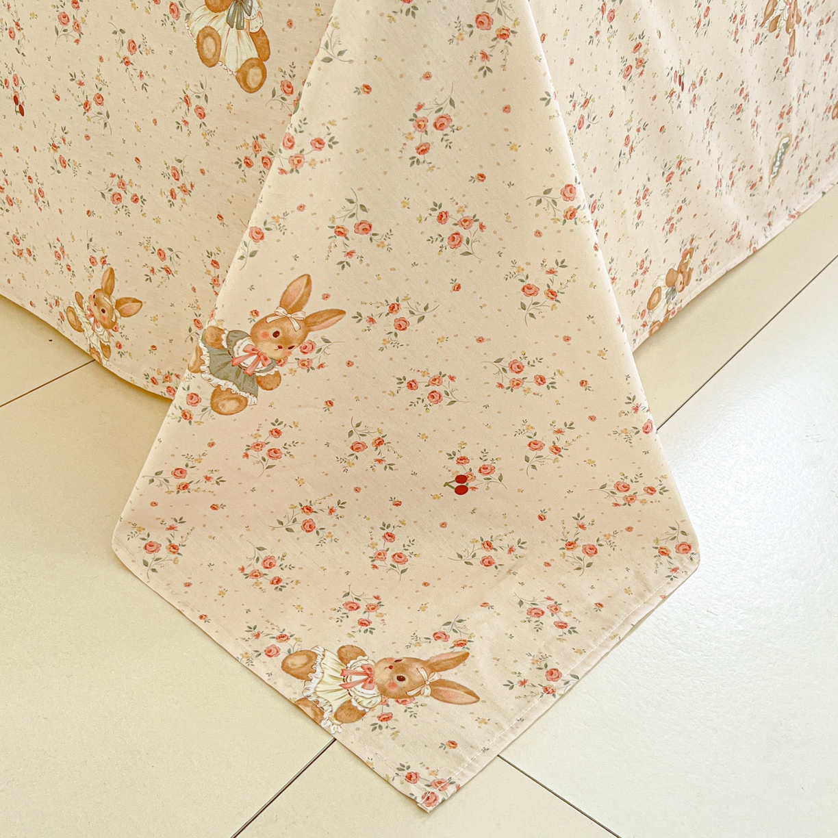 91家纺网 家纺一手货源 找家纺 莱通家纺 2026春夏新款12868全棉印花四件套单品系列二-单被套提供买家秀，预留缩水率） 多萌日记