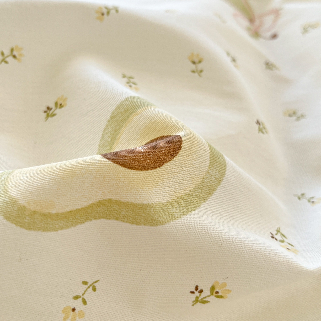 91家纺网 家纺一手货源 找家纺 莱通家纺 2026春夏新款12868全棉印花四件套单品系列二-单被套提供买家秀，预留缩水率） 果味时光